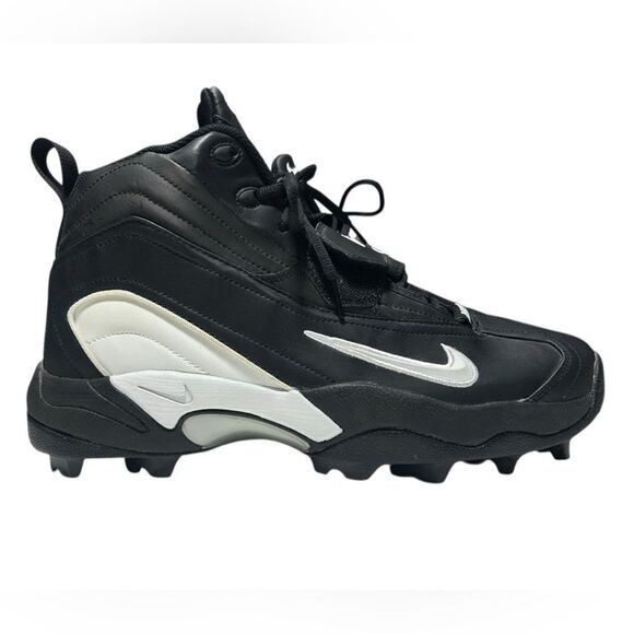 New 2002 Vintage Nike Zoom Air TD Football Cleats Black and White ZM Deadstock - Picture 8 of 13
